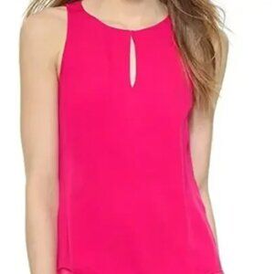 DIANE VON FURSTENBERG Womens Pink Sleeveless Raica Top SIZE S